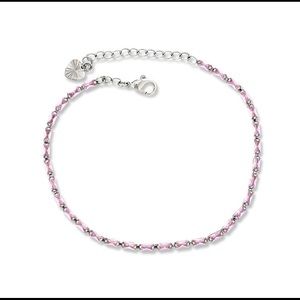 CZ ANKLET STERLING SILVER